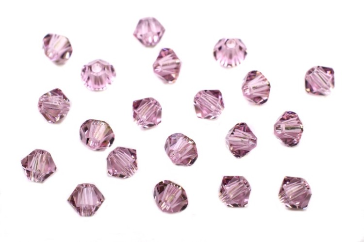 Бусина биконус Swarovski 5328 #212 3мм Light Amethyst, 5328-3-212, 20шт Бусина биконус Swarovski 5328 #212 3мм Light Amethyst, 5328-3-212, 20шт