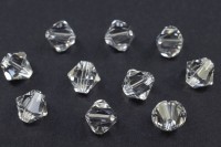 Бусина биконус Swarovski 5328 #001 6мм Crystal, 5328-6-001, 10шт
