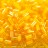 Бисер японский TOHO Bugle стеклярус 3мм #0349 хрусталь/желтый, окрашенный изнутри, 5 грамм - Бисер японский TOHO Bugle стеклярус 3мм #0349 хрусталь/желтый, окрашенный изнутри, 5 грамм