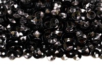 Пайетки объёмные 4мм, цвет 50113 чёрный/голографик, пластик, 1022-180, 10 грамм