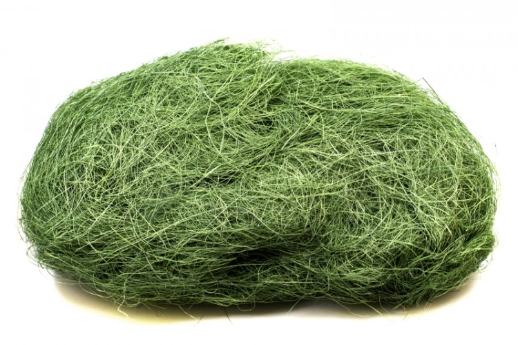 Сизаль (натуральное волокно), цвет L54 зеленый, 1020-010, 50г Сизаль (натуральное волокно), цвет L54 зеленый, 1020-010, 50г