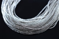 Канитель трунцал 4-х гран 1,5мм, цвет серебро, 49-019, 5г (около 2,5м)
