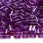 Бисер японский TOHO Bugle стеклярус 3мм #0252 морская вода/фиолетовый, окрашенный изнутри, 5 грамм - Бисер японский TOHO Bugle стеклярус 3мм #0252 морская вода/фиолетовый, окрашенный изнутри, 5 грамм