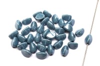 Бусины Pinch beads 5х3мм, отверстие 0,8мм, цвет 03000/14464 голубой глянцевый, 755-076, 10г (около 117шт)
