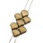 Бусины GINKO 7,5х7,5мм, отверстие 0,8мм, цвет 23980/79080 золотой замшевый металлик, 710-077, 10г (около 40шт) - Бусины GINKO 7,5х7,5мм, отверстие 0,8мм, цвет 23980/79080 золотой замшевый металлик, 710-077, 10г (около 40шт)