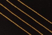 Цепочка для бижутерии звено овальное 2,5х1,5х0,2мм, цвет золото, латунь, 27-039, 1м