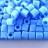Бисер японский TOHO Cube кубический 4мм #0043F голубая бирюза, матовый непрозрачный, 5 грамм - Бисер японский TOHO Cube кубический 4мм #0043F голубая бирюза, матовый непрозрачный, 5 грамм