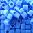 Бисер японский TOHO Cube кубический 4мм #0043F голубая бирюза, матовый непрозрачный, 5 грамм - Бисер японский TOHO Cube кубический 4мм #0043F голубая бирюза, матовый непрозрачный, 5 грамм