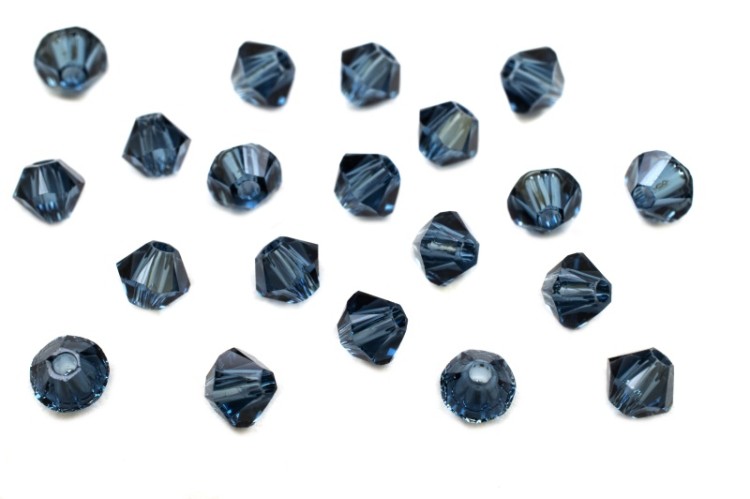 Бусина биконус Swarovski 5328 #207 3мм Montana, 5328-3-207, 20шт Бусина биконус Swarovski 5328 #207 3мм Montana, 5328-3-207, 20шт