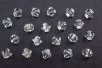 Бусина биконус Swarovski 5328 #001 4мм Crystal, 5328-4-001, 20шт