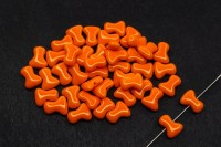 Бусины Tee beads 2х8мм, отверстие 0,5мм, цвет 93120 оранжевый непрозрачный, 730-033, 10г (около 50шт)