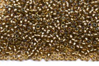 Бисер японский TOHO круглый 15/0 #0279 светлый топаз/серый радужный, окрашенный изнутри, 10 грамм