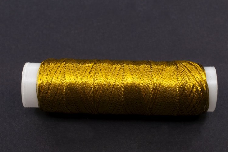 Нитки металлизированные MY-02, цвет под золото, полиэстер, 100м, 1шт Нитки металлизированные MY-02, цвет под золото, полиэстер, 100м, 1шт