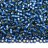Бисер японский MIYUKI Delica цилиндр 11/0 DB-0693 синий полуматовый, серебряная линия внутри, 5 грамм - Бисер японский MIYUKI Delica цилиндр 11/0 DB-0693 синий полуматовый, серебряная линия внутри, 5 грамм