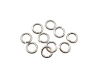 Кольца соединительные 6х1мм, разъёмные, цвет серебро, 13-205, 10шт