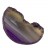 Срез Агата природного, оттенок фиолетовый, 85х50х6,5мм, отверстие 2мм, 37-329, 1шт - Срез Агата природного, оттенок фиолетовый, 85х50х6,5мм, отверстие 2мм, 37-329, 1шт