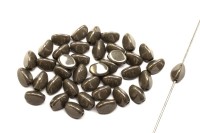 Бусины Pinch beads 5х3мм, отверстие 0,8мм, цвет 03000/14449 серый глянцевый, 755-074, 10г (около 117шт)