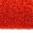 Бисер японский MIYUKI круглый 15/0 #0010 огненно-красный, серебряная линия внутри, 10 грамм - Бисер японский MIYUKI круглый 15/0 #0010 огненно-красный, серебряная линия внутри, 10 грамм