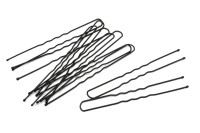Шпильки для волос Zlatka 75мм, цвет №1 черный, железо, 19-016, 10шт