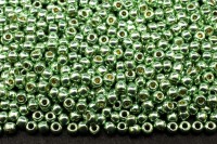 Бисер японский TOHO круглый 11/0 #PF0570 зеленая мята, Permanent Finish гальванизированный, 10 грамм