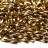 Бисер японский Miyuki Twisted Bugle 12мм #0193 светлое золото 24К снаружи, 10 грамм - Бисер японский Miyuki Twisted Bugle 12мм #0193 светлое золото 24К снаружи, 10 грамм