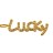 Подвеска LUCKY 30х8х2мм, отверстие 3х4мм, латунь/фианиты, золото, 18k позолота, 22-740, 1шт - Подвеска LUCKY 30х8х2мм, отверстие 3х4мм, латунь/фианиты, золото, 18k позолота, 22-740, 1шт