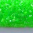 Бисер японский TOHO Triangle треугольный 11/0 #0805 зеленый, окрашенный изнутри неон, светится в ультрафиолете, 5 грамм - Бисер японский TOHO Triangle треугольный 11/0 #0805 зеленый, окрашенный изнутри неон, светится в ультрафиолете, 5 грамм