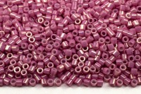 Бисер японский MIYUKI Delica цилиндр 15/0 DBS-0253 розовато-лиловый, непрозрачный глянцевый, 5 грамм