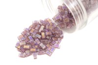 Бисер японский MIYUKI Half TILA #0142FR светлый аметист, матовый радужный прозрачный, 5 грамм