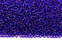 Бисер японский MIYUKI круглый 15/0 #1427 фиолетовый, серебряная линия внутри, 10 грамм