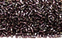 Бисер чешский PRECIOSA рубка 9/0 27080 фиолетовый, серебряная линия внутри, 50г