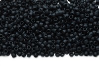 Бисер чешский Matubo цилиндр 10/0 23980/84110 черный непрозрачный матовый, 5 грамм