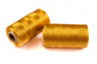 Нитки Doli для кистей и вышивки, цвет 3839 горчично-жёлтый, 100% вискоза, 500м, 1шт