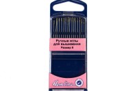 Иглы для вышивания в пластиковом контейнере Hemline, размер 9, 1034-131, 1уп (16шт)