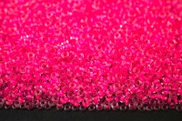 Бисер японский TOHO Demi Round 11/0 #0971 хрусталь/розовый неон матовый, окрашенный изнутри, 5 грамм