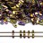 Бисер японский MIYUKI Quarter TILA #0188 пурпурный/золотистый ирис, металлизированный, 5 грамм - Бисер японский MIYUKI Quarter TILA #0188 пурпурный/золотистый ирис, металлизированный, 5 грамм