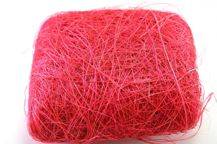 Сизаль (натуральное волокно), цвет розовый, 1020-008, 50г Сизаль (натуральное волокно), цвет розовый, 1020-008, 50г