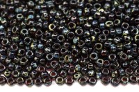 Бисер японский MIYUKI круглый 11/0 #4504 гранат, прозрачный пикассо, 10 грамм