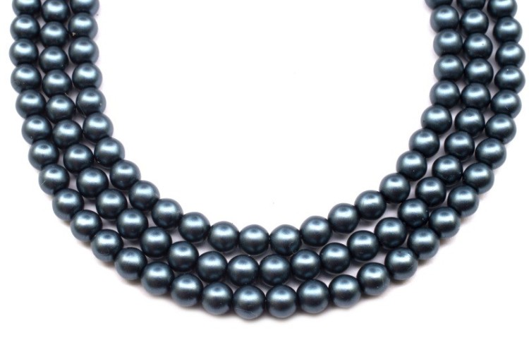 Жемчуг Preciosa, цвет 70140 матовый серо-голубой, 6мм, 10шт Жемчуг Preciosa, цвет 70140 матовый серо-голубой, 6мм, 10шт