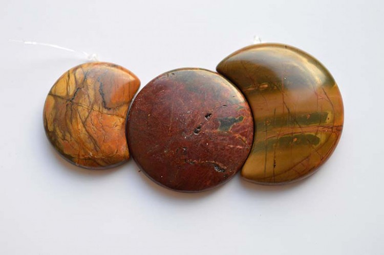 Набор из 3-х камней 500-003, цвет коричневый, ~83*40*9мм, отверстие 1,5мм, 1уп Набор из 3-х камней 500-003, цвет коричневый, ~83*40*9мм, отверстие 1,5мм, 1уп