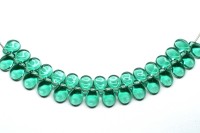 Бусины Pip beads 5х7мм, цвет 50710 бирюзовый прозрачный, 701-036, 20шт