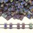 Бисер японский MIYUKI Half TILA #0135FR темное пиво, матовый радужный прозрачный, 5 грамм - Бисер японский MIYUKI Half TILA #0135FR темное пиво, матовый радужный прозрачный, 5 грамм