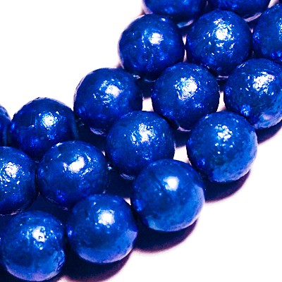 Жемчуг фактурный Preciosa, цвет 70438 синий, 8мм, 726-045, 10шт Жемчуг фактурный Preciosa, цвет 70438 синий, 8мм, 726-045, 10шт