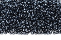 Бисер чешский Matubo цилиндр 10/0 23980/14400 гематит непрозрачный, 5 грамм