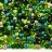 Бисер чешский PRECIOSA Микс 10/0 #012, оттенок зеленый, 50г - Бисер чешский PRECIOSA Микс 10/0 #012, оттенок зеленый, 50г
