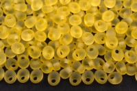 Бисер японский MIYUKI Magatama 4мм #2101F светлый желтый, матовый прозрачный, 10 грамм
