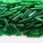 Бисер японский TOHO Bugle стеклярус 9мм #0939 зеленый изумруд, прозрачный, 5 грамм - Бисер японский TOHO Bugle стеклярус 9мм #0939 зеленый изумруд, прозрачный, 5 грамм