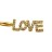 Подвеска LOVE 25х7х2мм, отверстие 3,5х5,5мм, латунь/фианиты, золото, 22-742, 1шт - Подвеска LOVE 25х7х2мм, отверстие 3,5х5,5мм, латунь/фианиты, золото, 22-742, 1шт