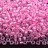 Бисер чешский PRECIOSA круглый 10/0 38173 прозрачный, розовая линия внутри, 5 грамм - Бисер чешский PRECIOSA круглый 10/0 38173 прозрачный, розовая линия внутри, 5 грамм