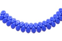 Бусины Pip beads 5х7мм, цвет 33100 синий непрозрачный, 701-047, 5г (около 36шт)